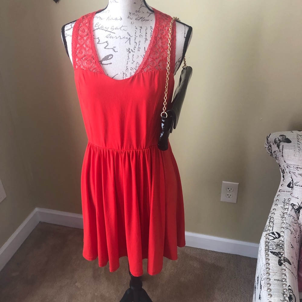 Red bcbgeneration dress